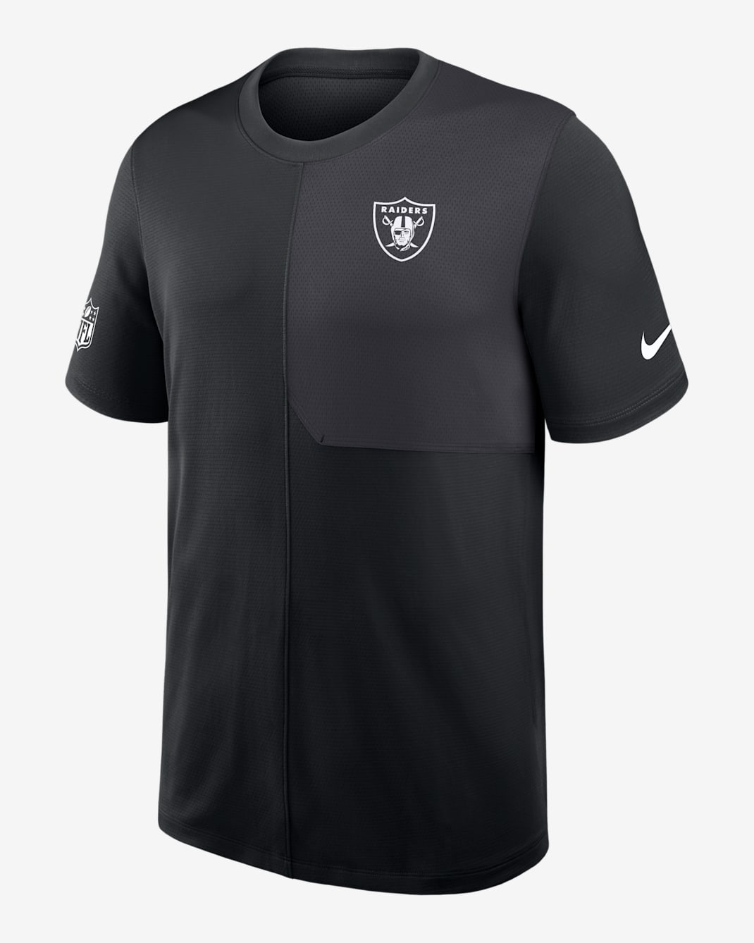 Playera Nike Dri-FIT de la NFL para hombre Las Vegas Raiders Sideline Coach - Negro