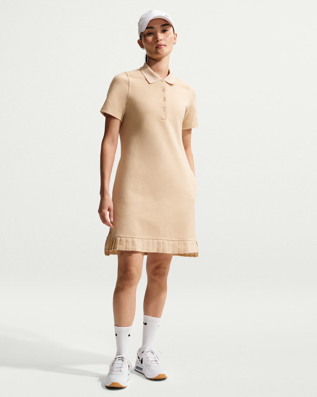 나이키 여성 골프 폴로 드레스 - 샌드드리프트/세일