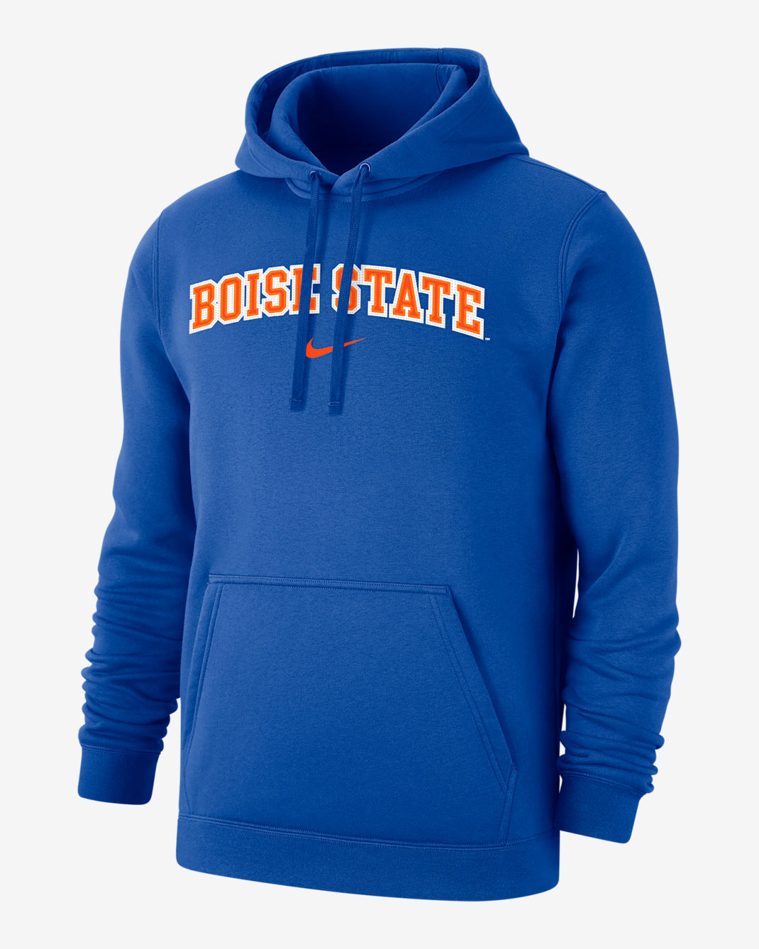 Boise State Club Fleece Men's Nike College Arch 365 Hoodie - Royal