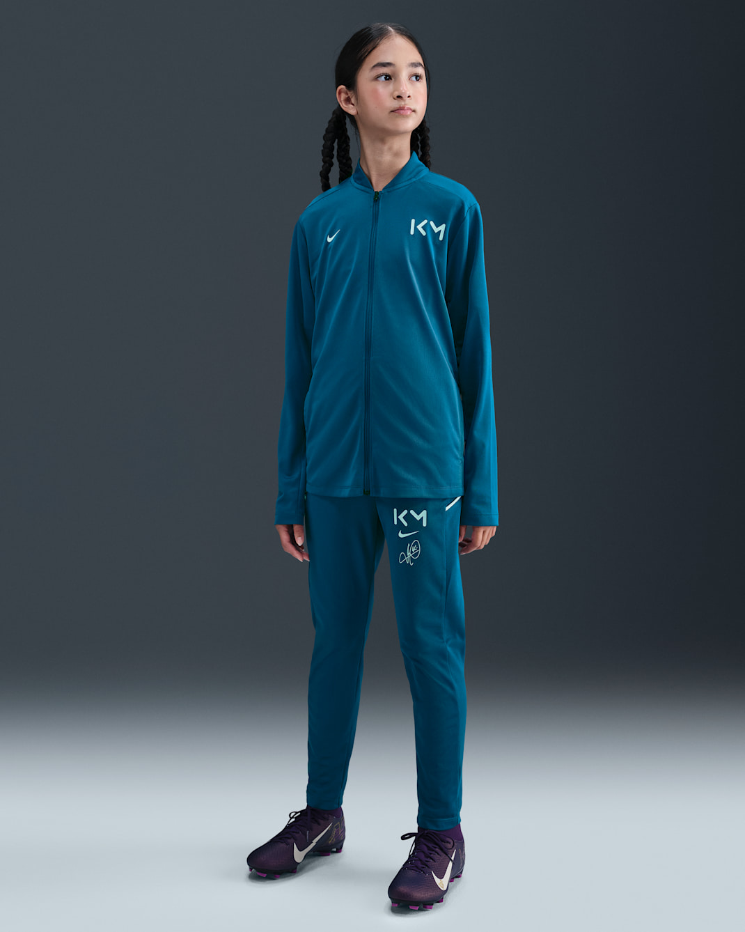 Kylian Mbappé Academy Older Kids' Nike Dri-FIT Football Tracksuit - Green Abyss/Green Abyss/Igloo/Light Dew