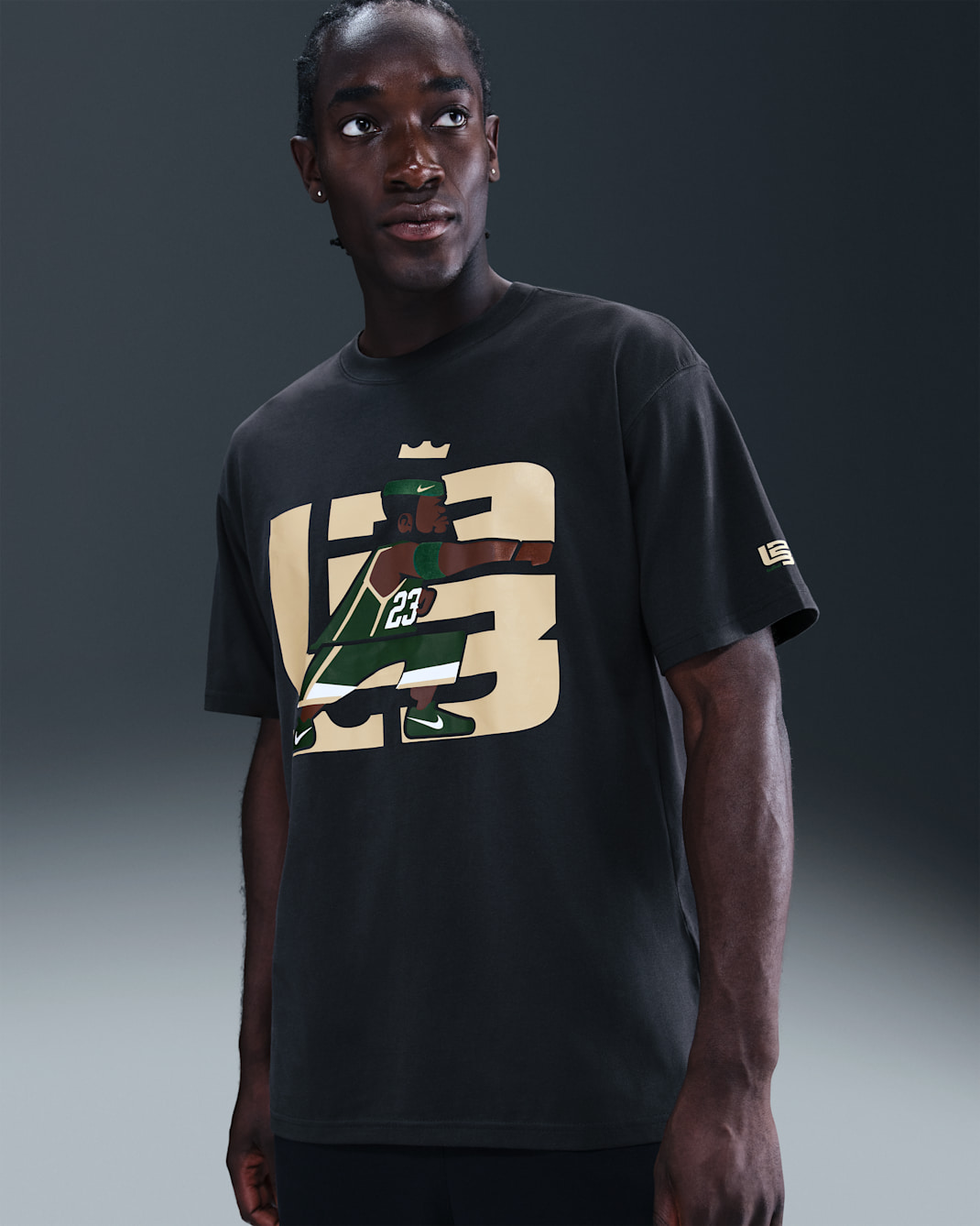 LeBron 'From This Point Forward' Men's Basketball T-Shirt - Off-Noir
