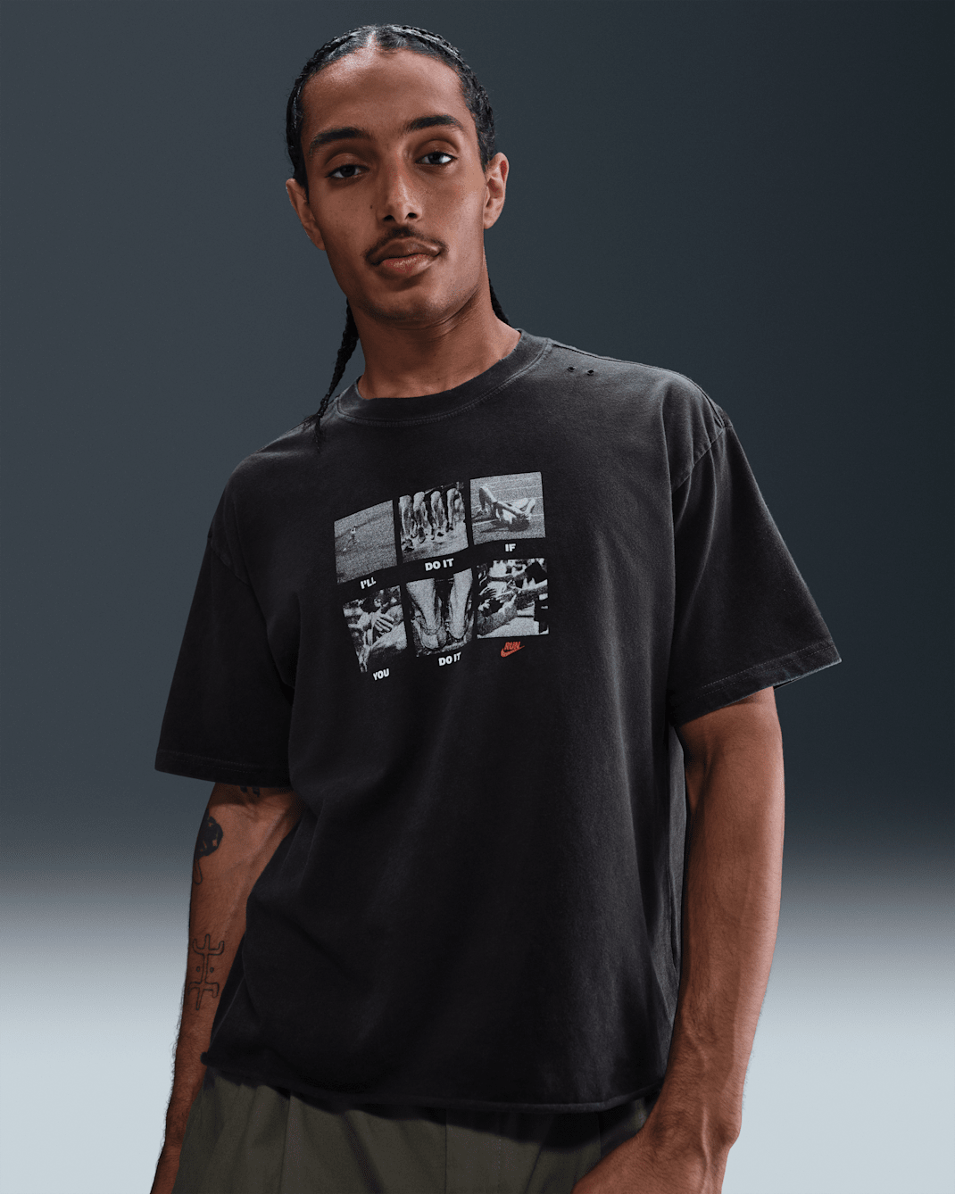 Nike Sportswear Men's T-Shirt - Off Noir
