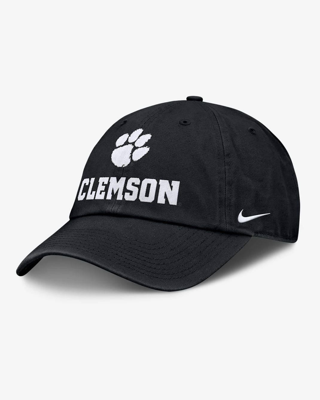 Gorra universitaria Nike ajustable para hombre Clemson Sideline Club Gameday - Negro