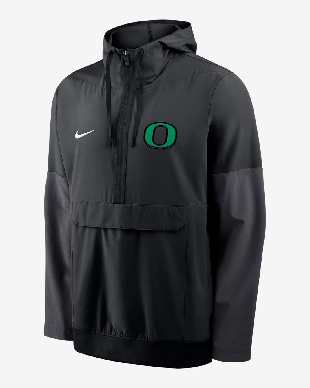 Oregon Anorak Men's Nike College 1/2-Zip Hooded Jacket - Black