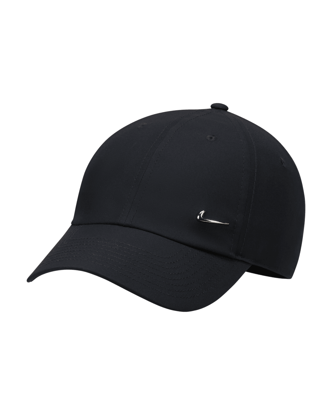 Casquette sans structure avec Swoosh métallique Nike Dri-FIT Club - Noir/Metallic Silver