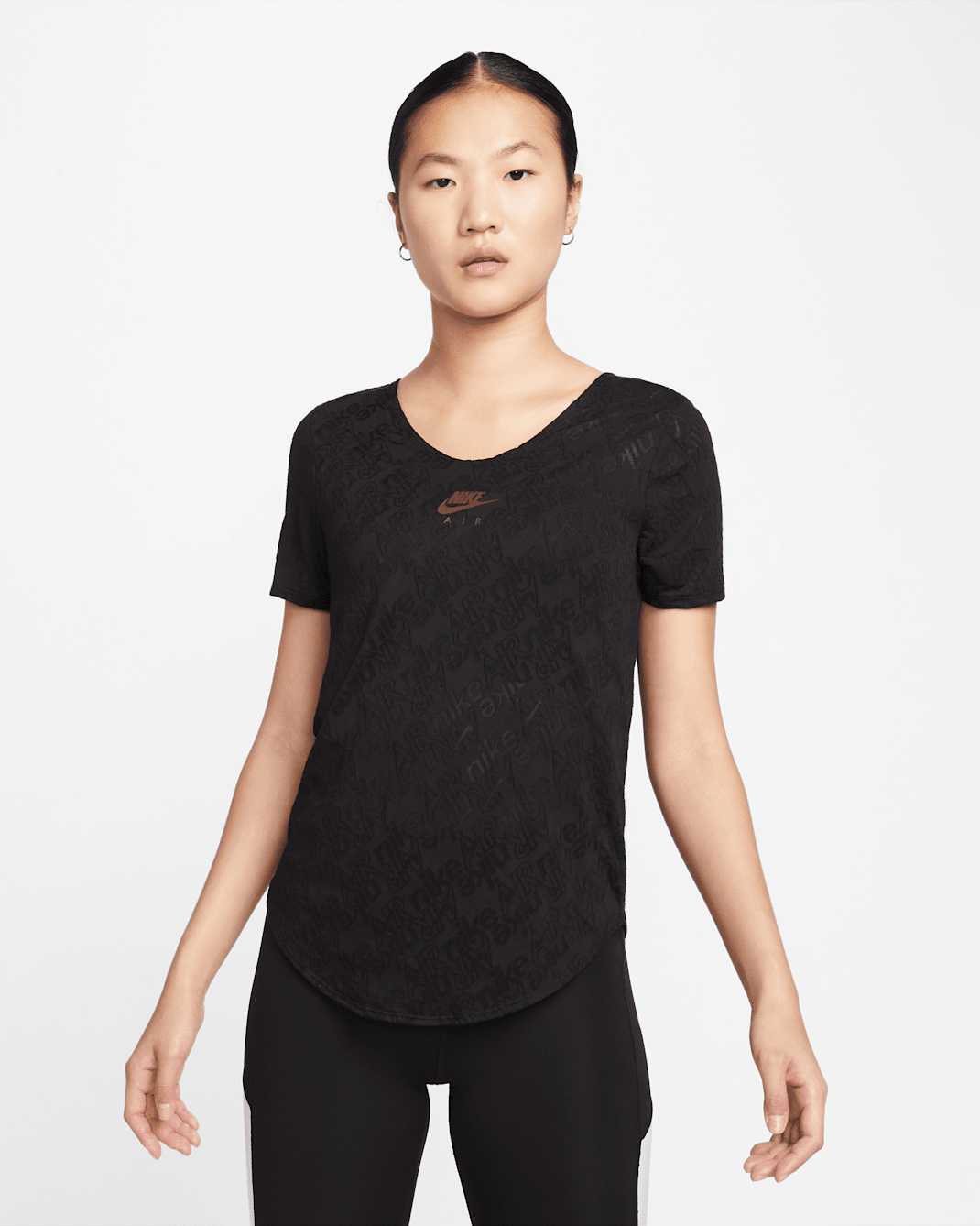 Nike Air Dri-FIT Women's Short-Sleeve Running Top - Black