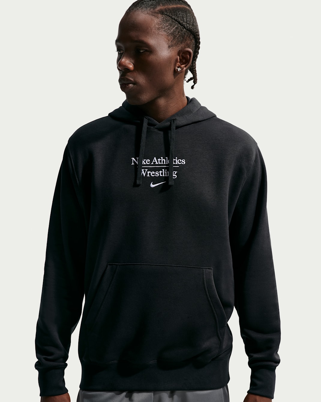 Nike Men's Wrestling Pullover Hoodie - Black