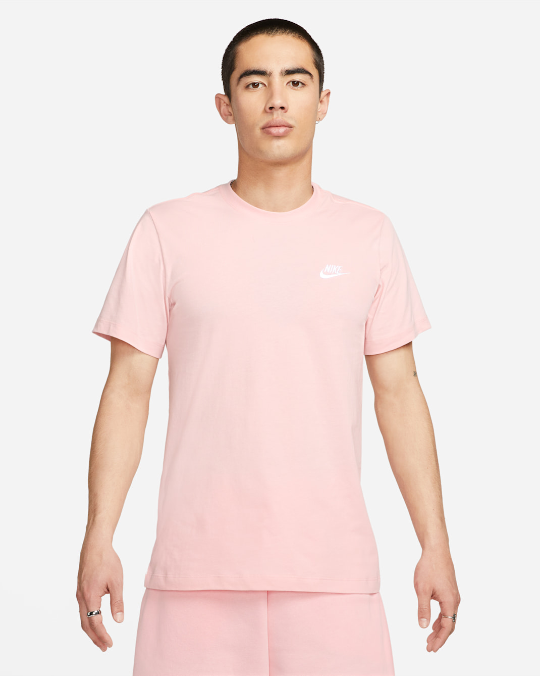 Nike Sportswear Club 男款 T 恤 - Pink Bloom