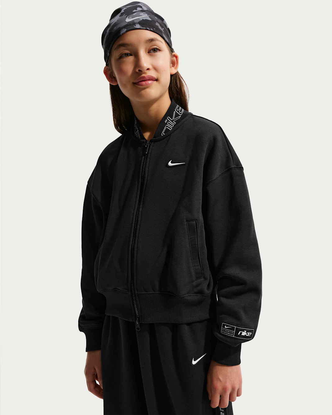Veste en Fleece Nike Sportswear pour ado (fille) - Noir