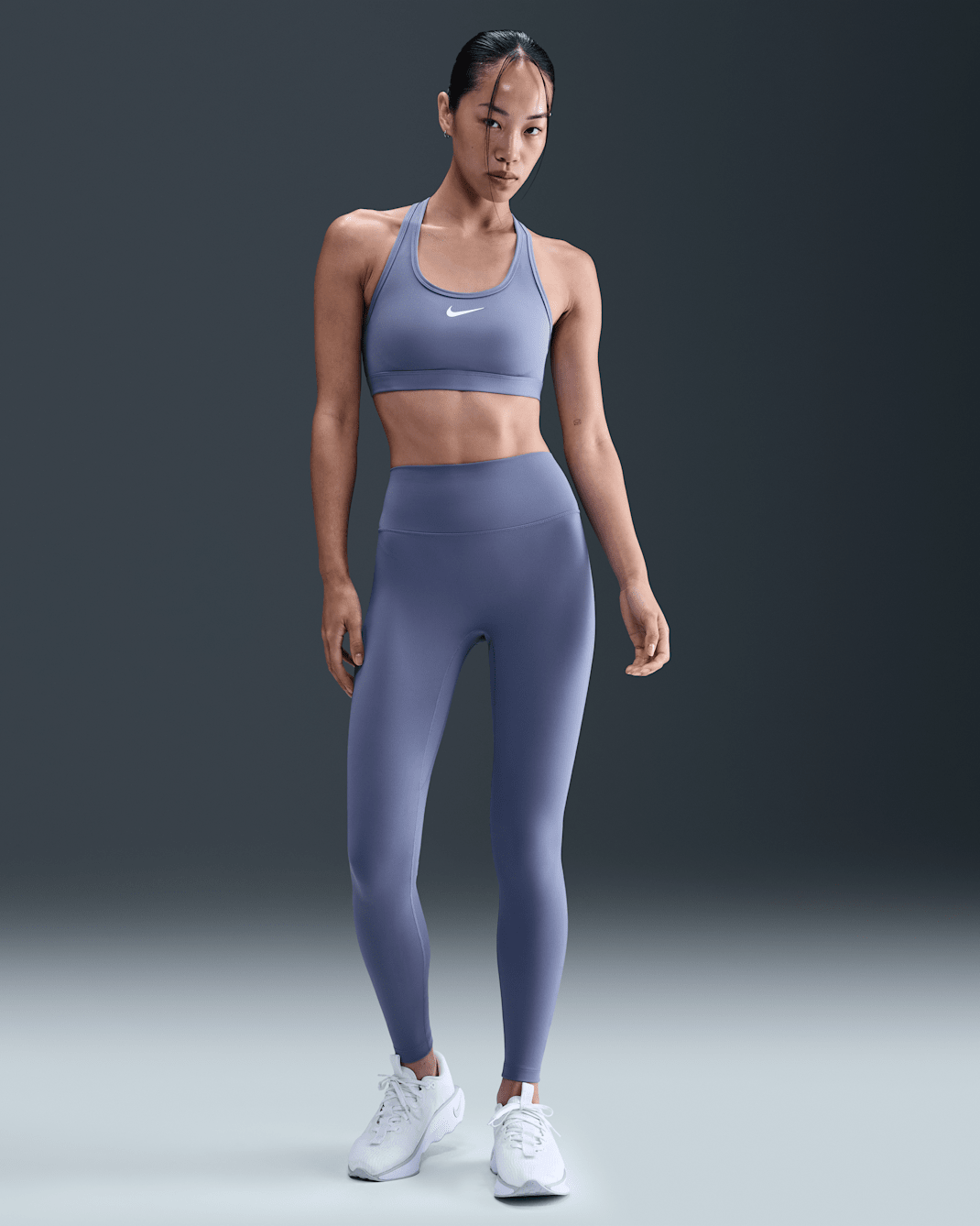 Nike One Seamless Front Women's High-Waisted Full-Length Leggings - World Indigo