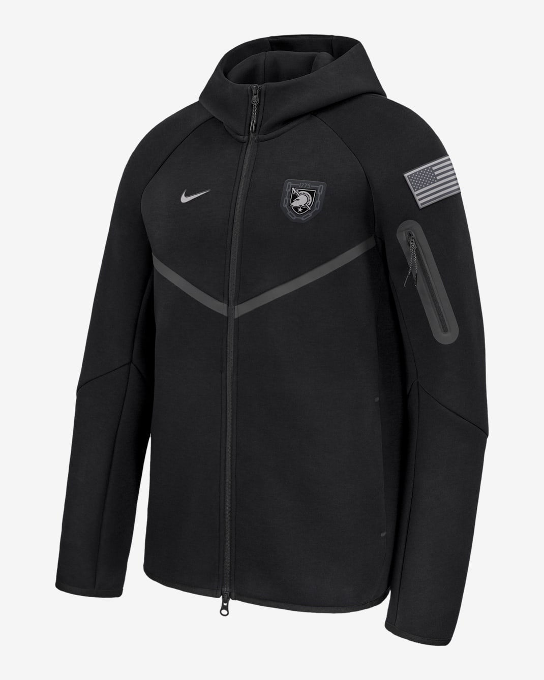 Army Rivalry Tech Fleece Men's Nike College Full-Zip Hoodie - Black