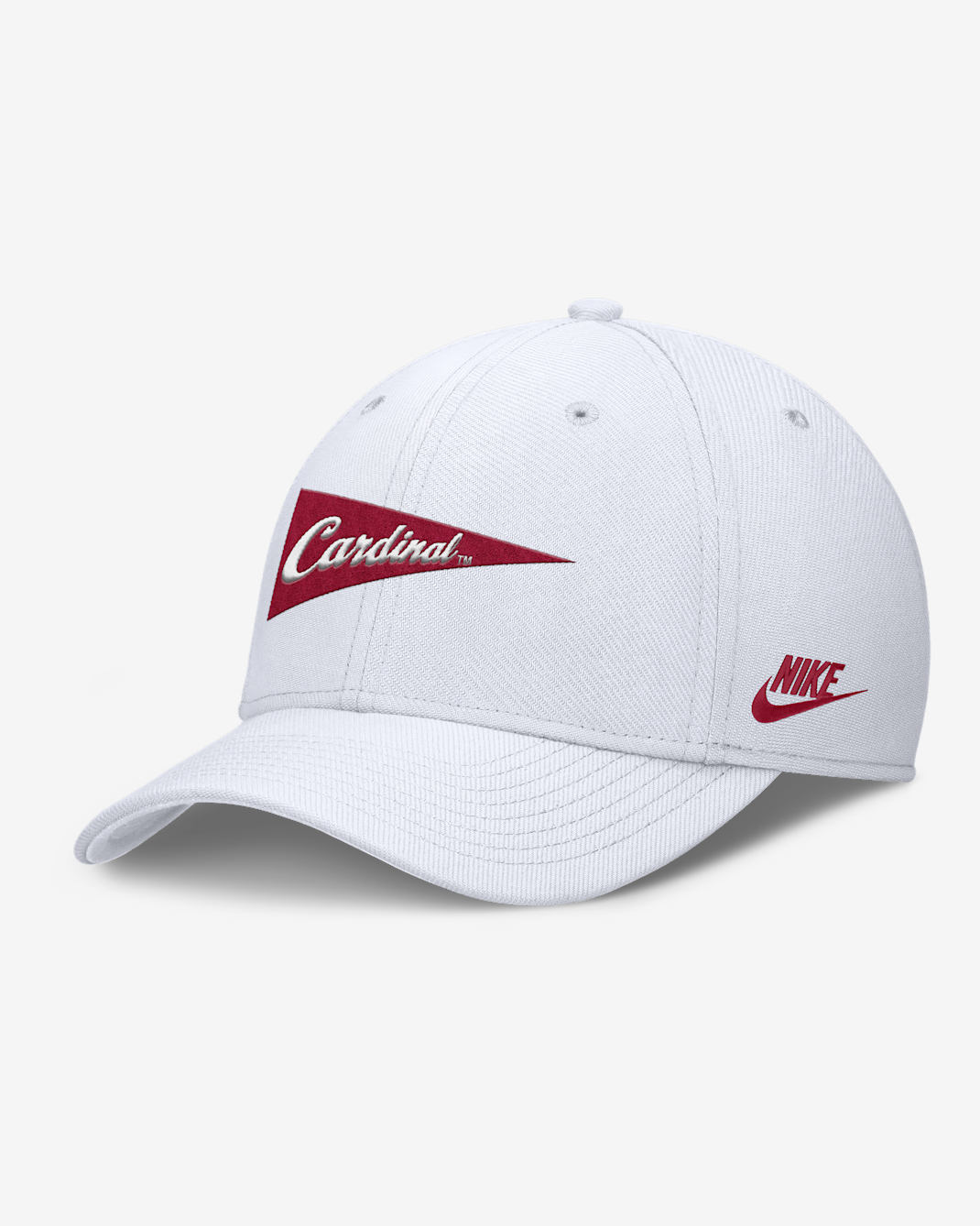 Gorra universitaria Nike Dri-FIT para hombre Stanford Primetime Rise Academic - Blanco