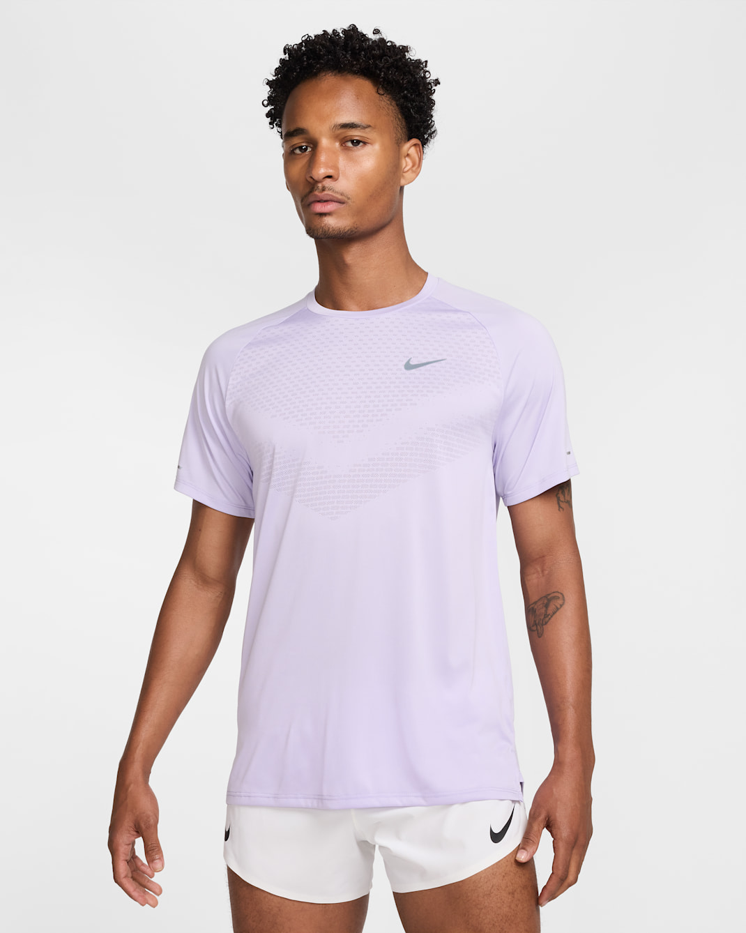 Haut de running à manches courtes Dri-FIT ADV Nike Stride pour homme - Hydrangeas