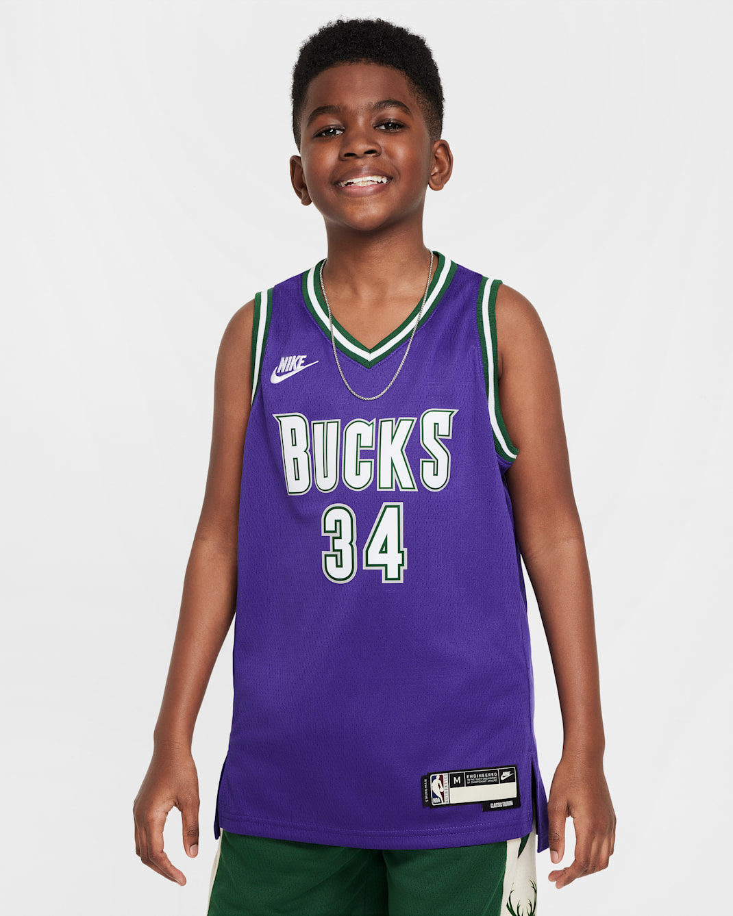 Φανέλα Nike Dri-FIT NBA Swingman Giannis Antetokounmpo Μιλγουόκι Μπακς για μεγάλα παιδιά - Field Purple
