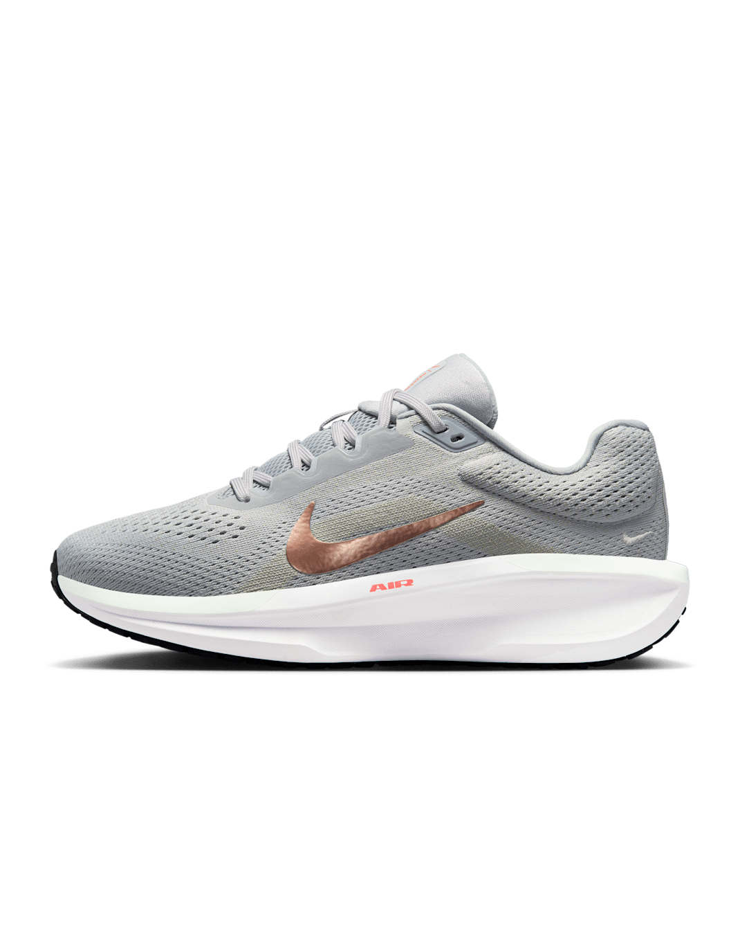 Nike Winflo 11 Women's Road Running Shoes - Wolf Grey/Olive Aura/Light Pumice/Metallic Red Bronze