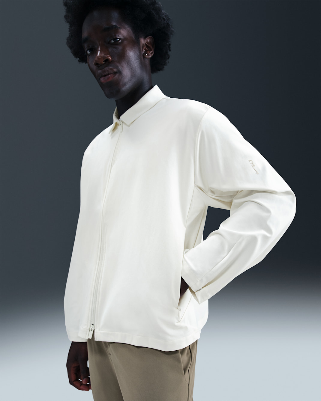 Nike 24.7 PerfectStretch Men's Dri-FIT UV Jacket - Sail/Light Bone