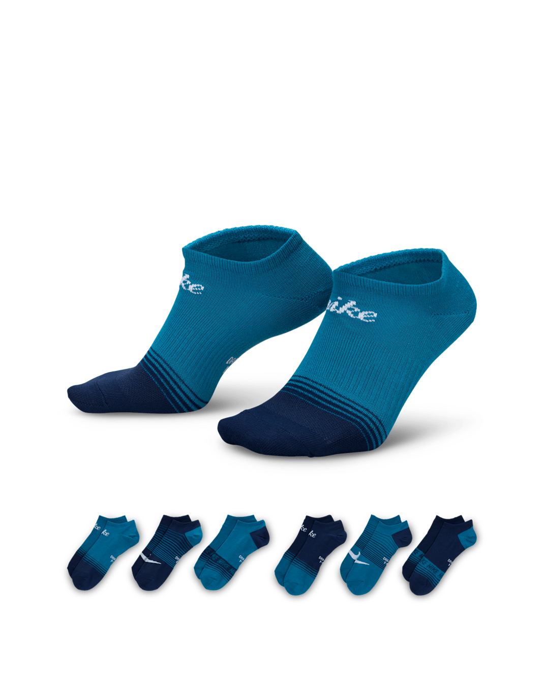 Nike Everyday No-Show Lightweight Socks (6 Pairs) - Multi-Colour