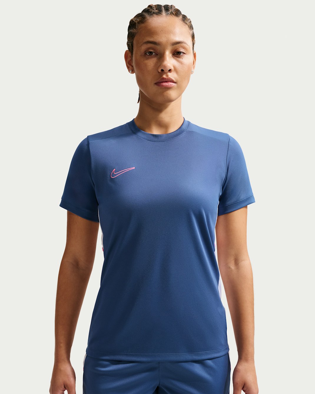 Nike Academy Dri-FIT fotballoverdel til dame - Mystic Navy/Hvit/Pinksicle/Pinksicle