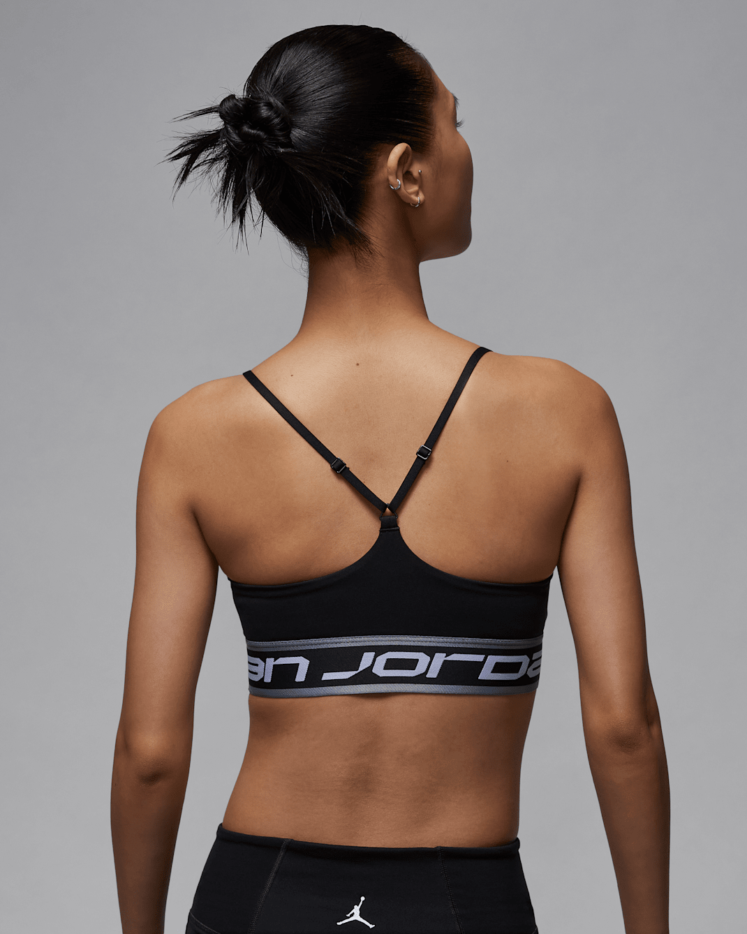Jordan Sport Indy Women's Light-Support Sports Bra - Black/Stealth/Black/White