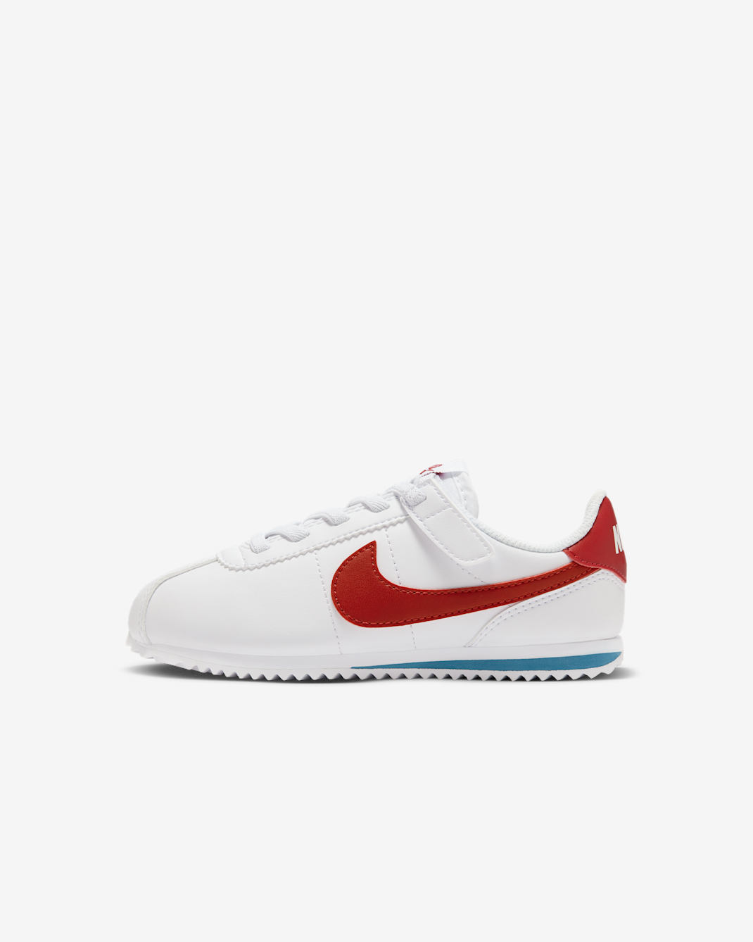 Nike Cortez EasyOn Younger Kids' Shoes - White/Varsity Blue/Varsity Red