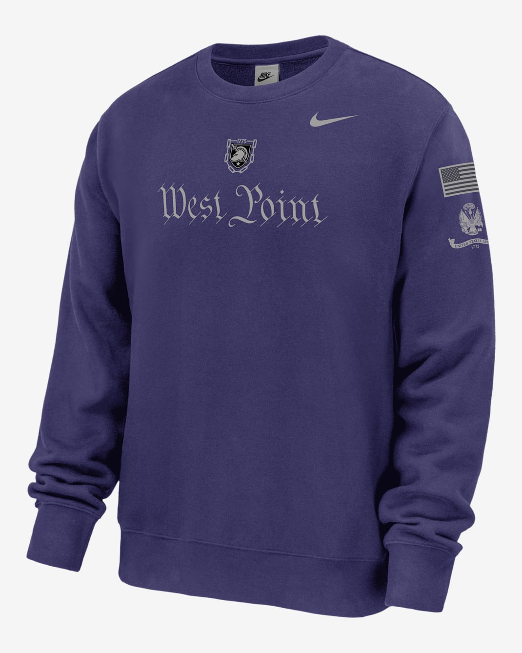 Army Rivalry Club Men's Nike College Pullover Crew - Purple