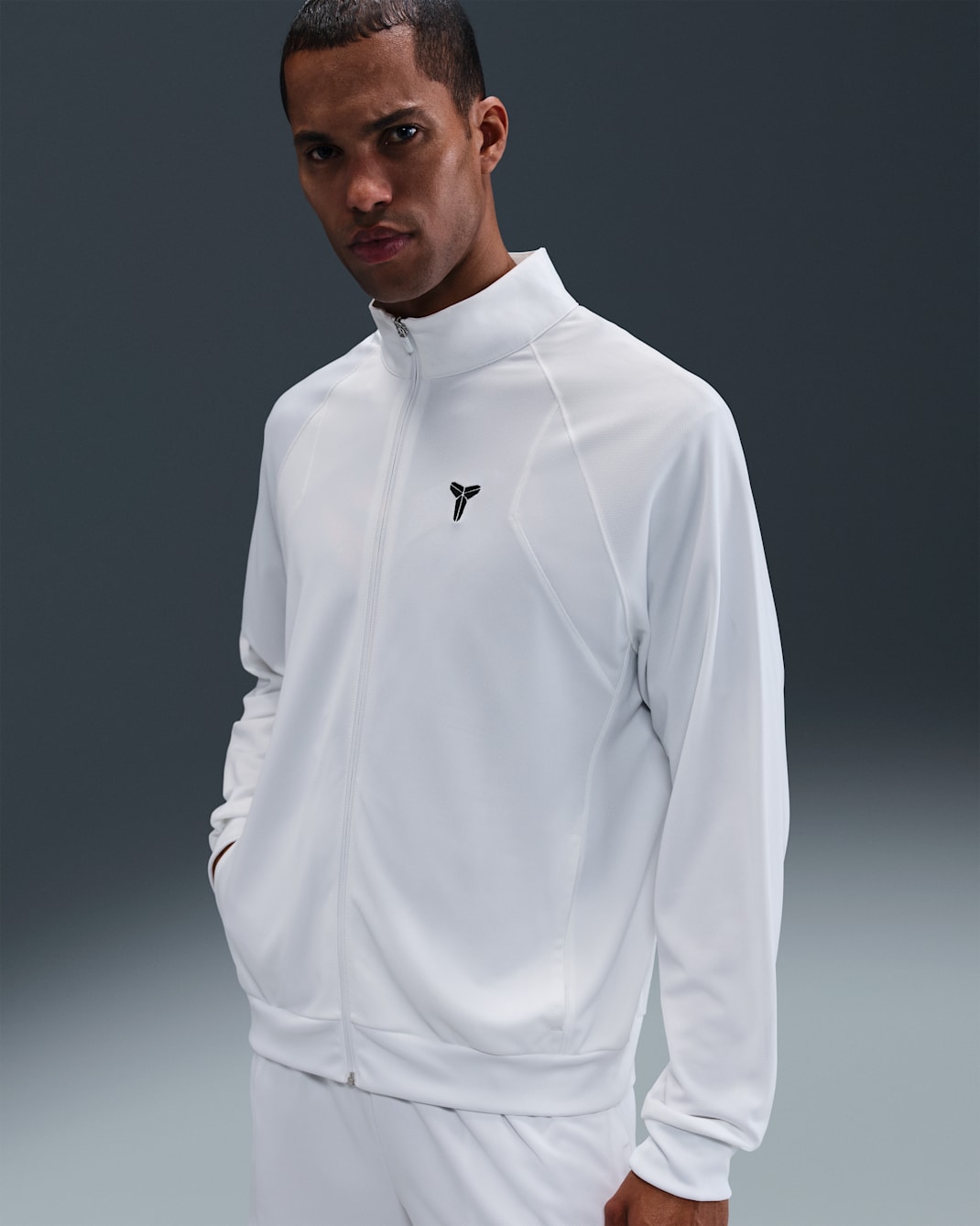 Kobe Dri-FIT Knit Jacket - White/White/Black