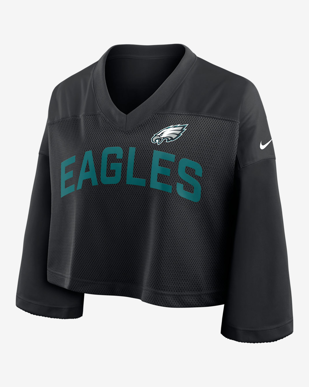 Philadelphia Eagles Wide Receiver Jersey Fashion Women's Nike Dri-FIT NFL Cropped Top - Black