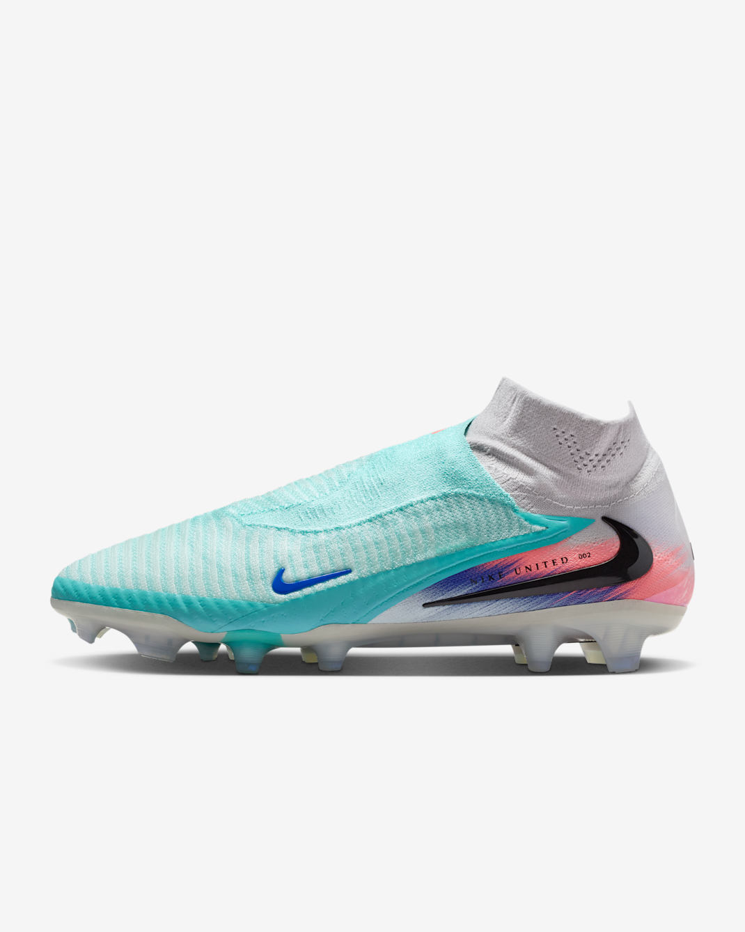 Nike United Phantom 6 High Elite Firm-Ground Football Boots - Pistachio Frost/Hyper Orange