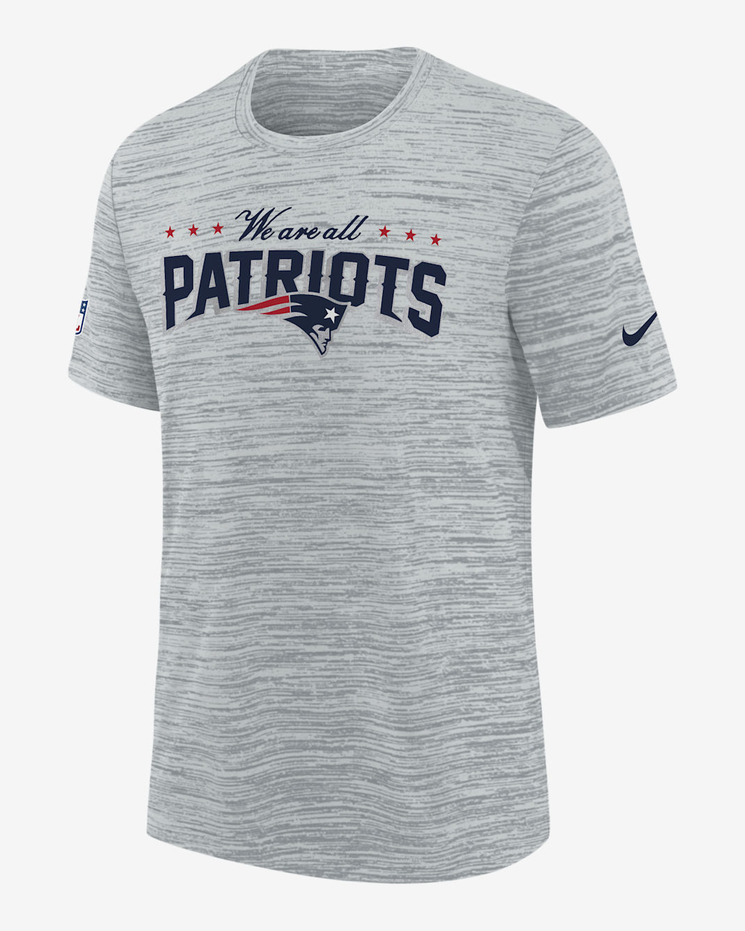 New England Patriots Rivalry Sideline Velocity Big Kids' Nike Dri-FIT NFL T-Shirt - Denim