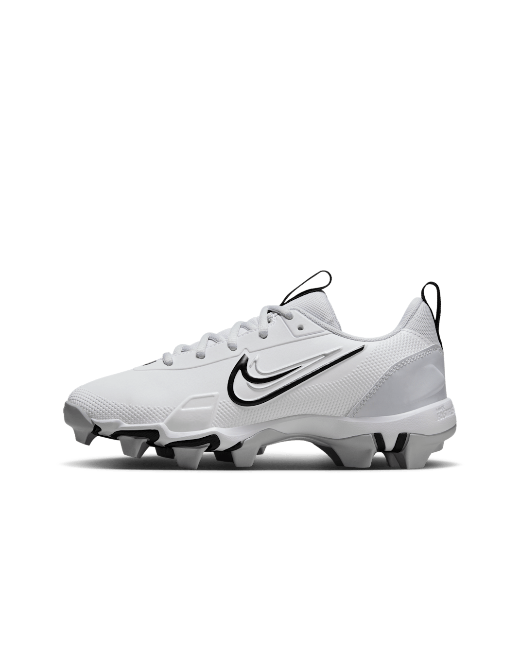 Nike Force Trout 9 Keystone Big Kids' Baseball Cleats - White/Pure Platinum/Metallic Silver/Black