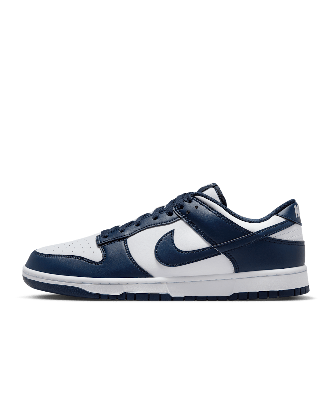 Nike Dunk Low Retro Erkek Ayakkabısı - Beyaz/Beyaz/Midnight Navy