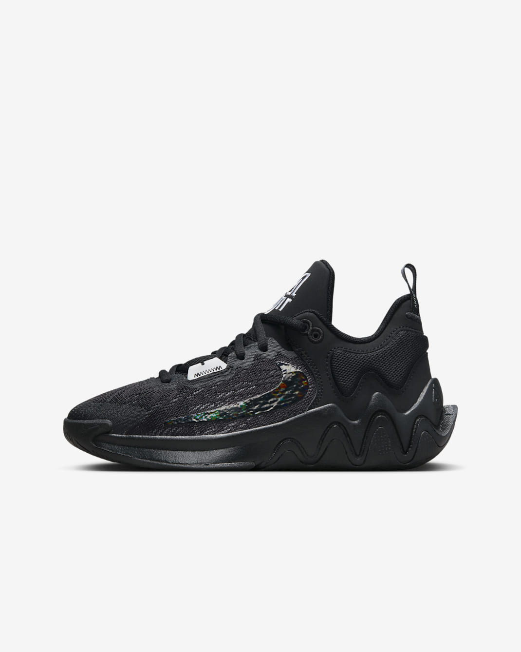 Giannis Immortality 2 大童籃球鞋 - 黑色/Wolf Grey/白色/黑色