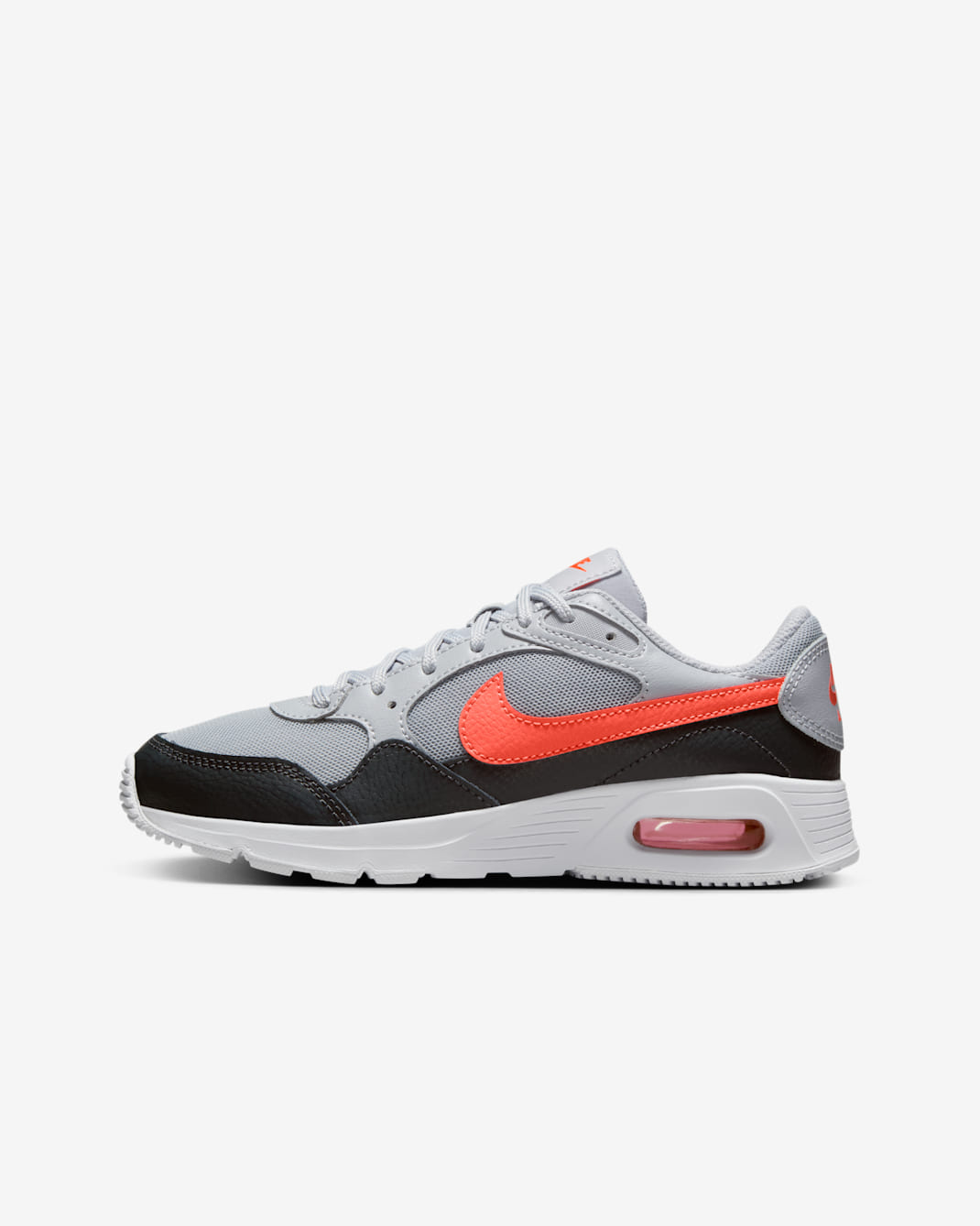 Tenis para niños grandes Nike Air Max SC - Gris lobo/Antracita/Blanco/Carmesí brillante