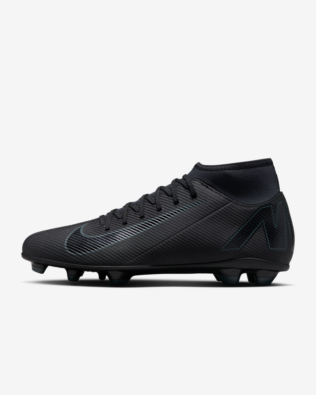 Nike Mercurial Superfly 10 Club Multi-Ground High-Top Football Boot - Black/Deep Jungle/Black