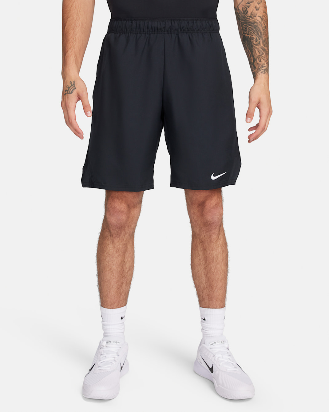 NikeCourt Victory Men's Dri-FIT 23cm (approx.) Tennis Shorts - Black/White