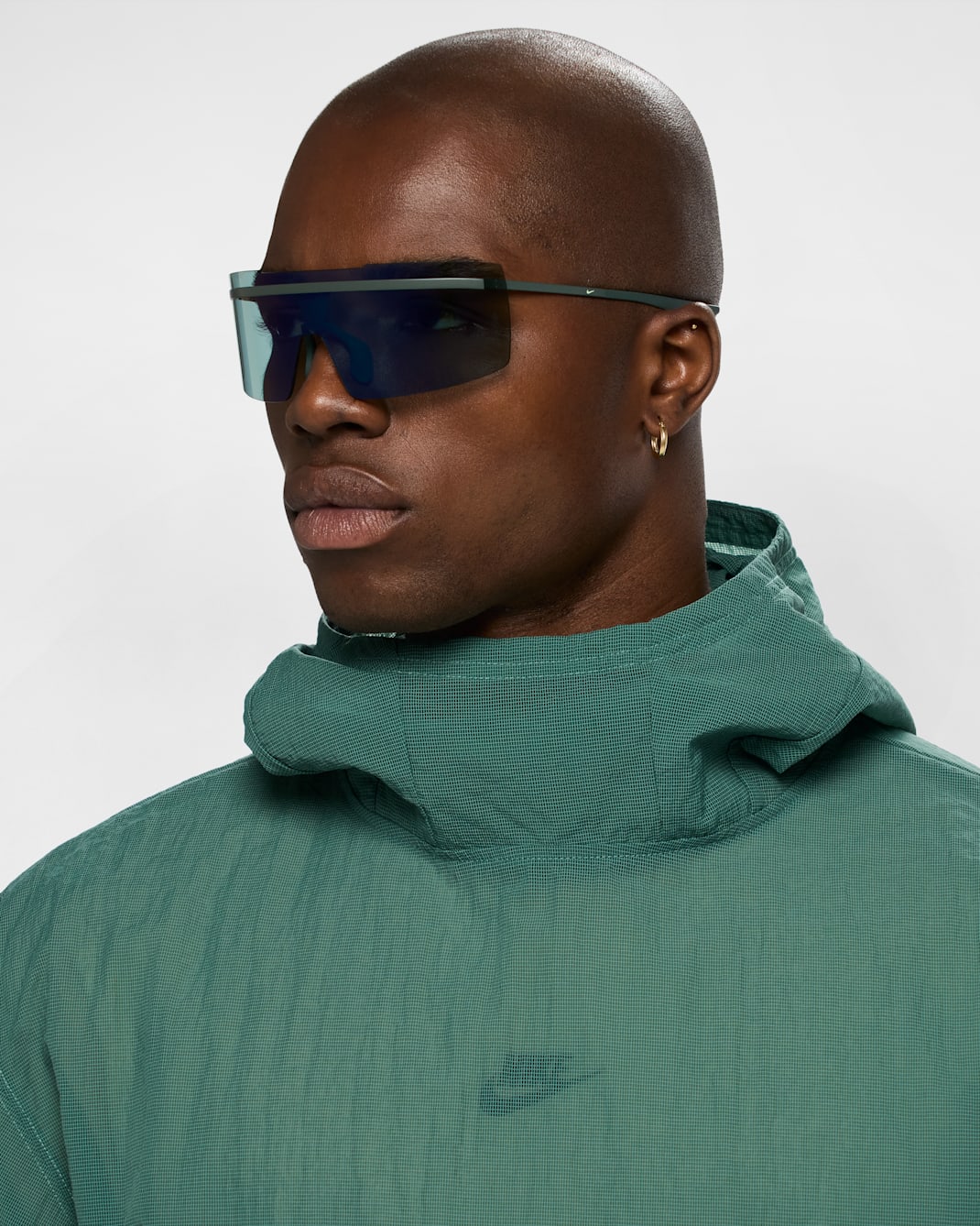 Nike Echo Shield Mirrored Sunglasses - Vintage Green/Blue