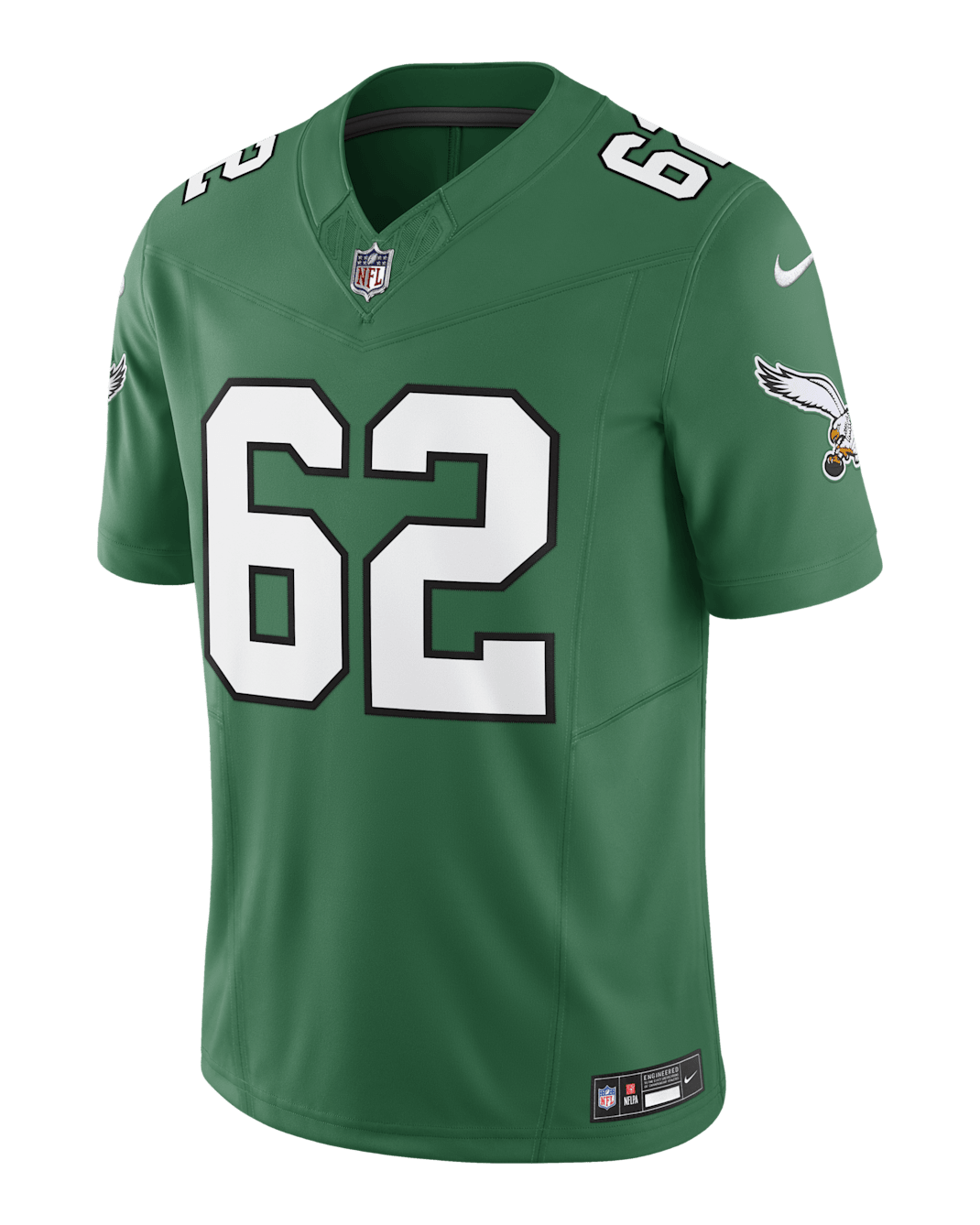 Jason Kelce Philadelphia Eagles Men's Nike Dri-FIT NFL Limited Football Jersey - Kelly Green