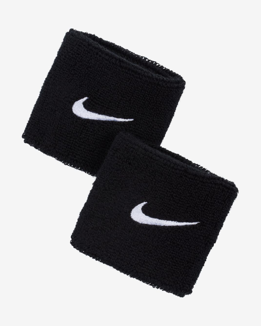 Muñequeras Nike Swoosh - Negro/Blanco