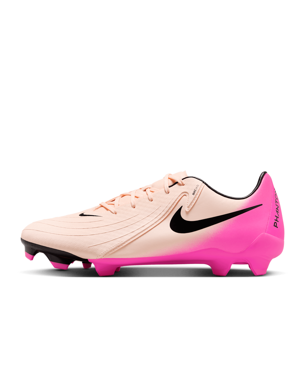 Nike Phantom GX 2 Academy low-top voetbalschoenen (meerdere ondergronden) - Crimson Tint/Pink Blast/Zwart