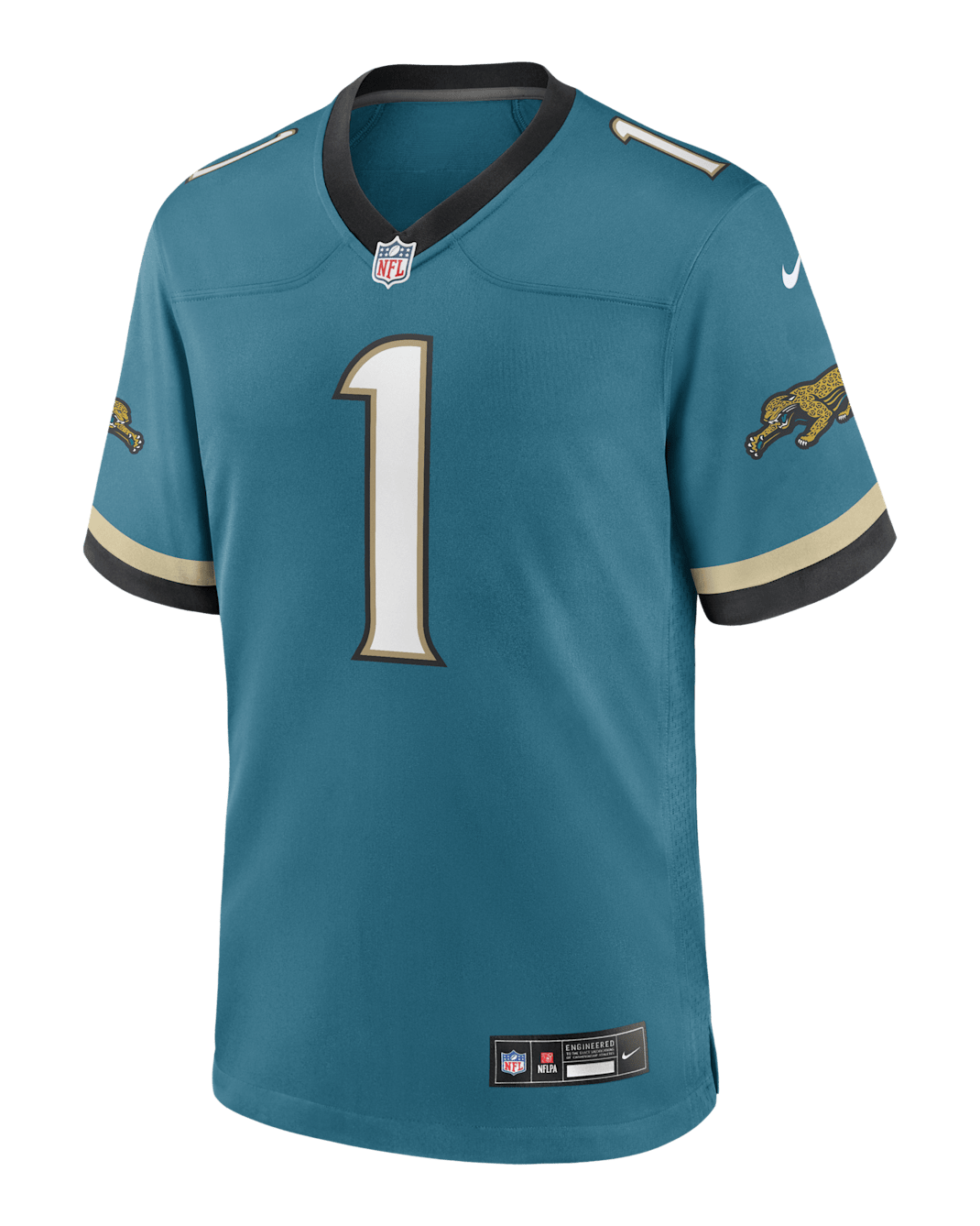 NFL Jacksonville Jaguars (Travis Etienne Jr.) Men's Game Football Jersey - Teal