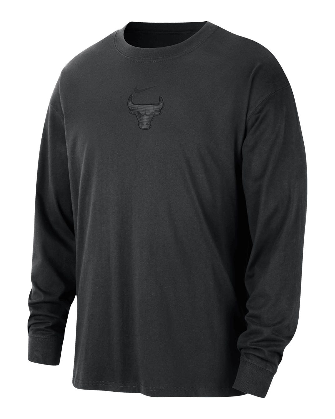 Chicago Bulls Courtside Premium Essential Men's Nike NBA Long-Sleeve T-Shirt - Black