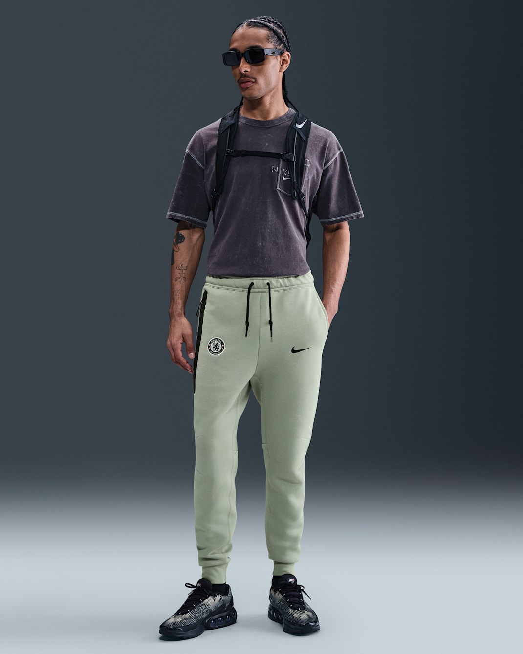 Joggers de fútbol Nike de tejido Fleece para hombre Chelsea FC Tech - Horizonte jade/Jade galáctico