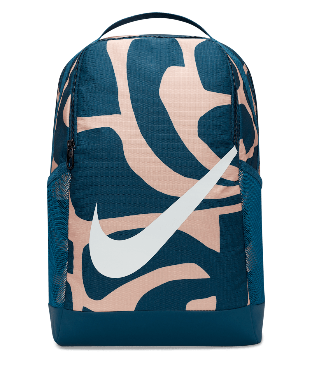 Nike Brasilia Kids' Backpack (18L) - Valerian Blue/Arctic Orange/White
