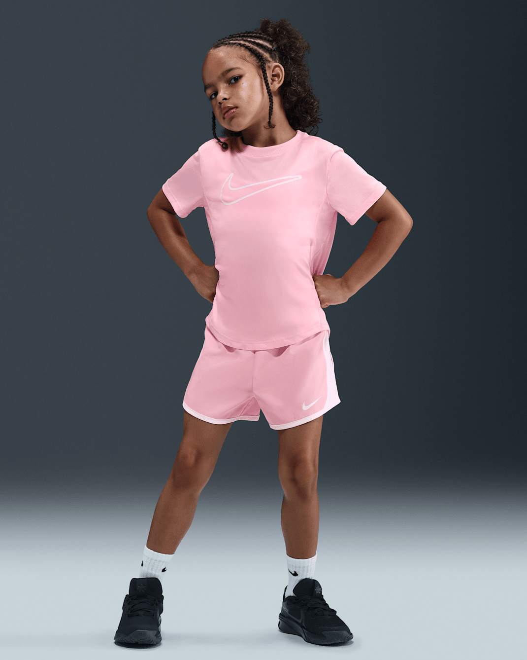 Nike Dri-FIT Little Kids' Tempo Shorts - Medium Soft Pink