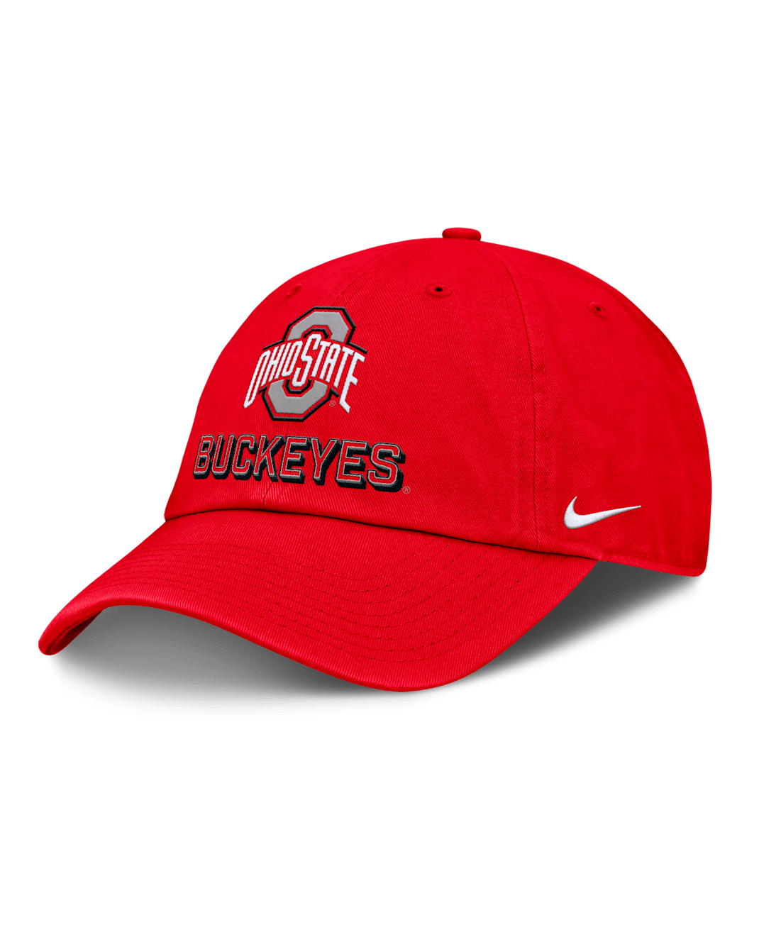 Ohio State On-Field Club Gameday Men's Nike College Adjustable Hat - University Red