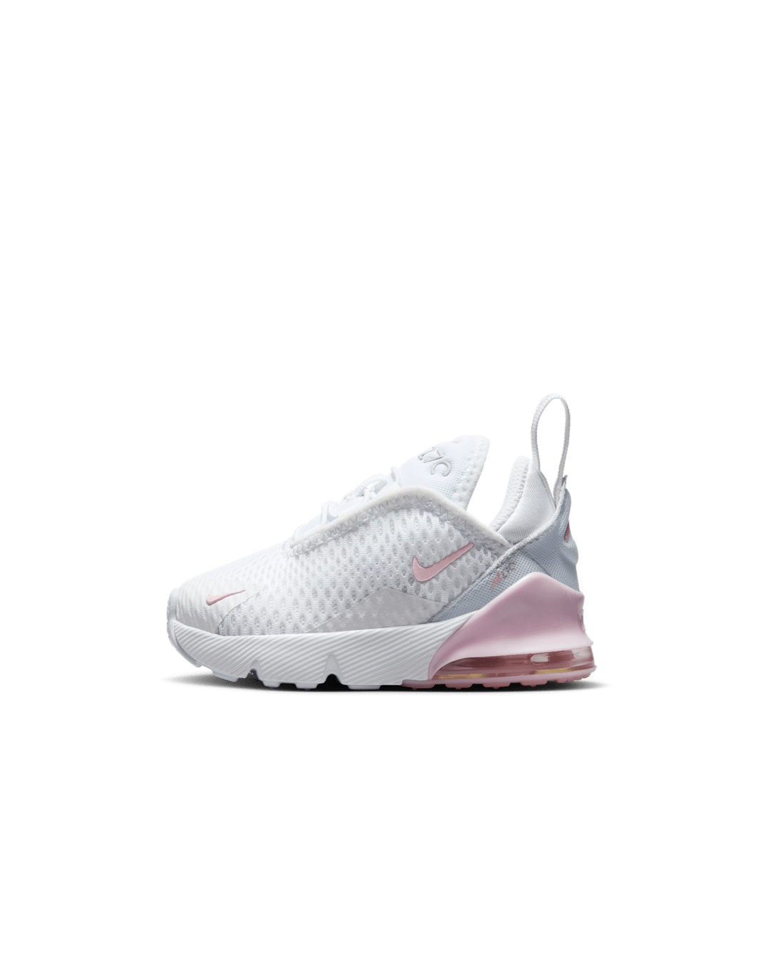 Nike Air Max 270 Baby & Toddler Shoe - White/Light Smoke Grey/Pink Foam