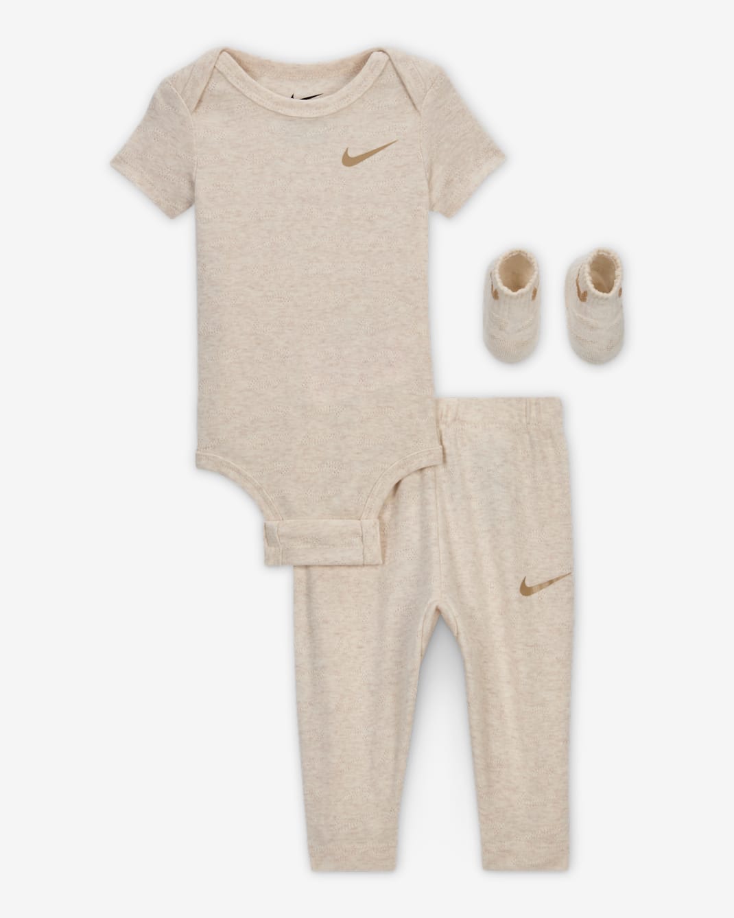 Nike Baby 3-Piece Pointelle Set - Pale Ivory