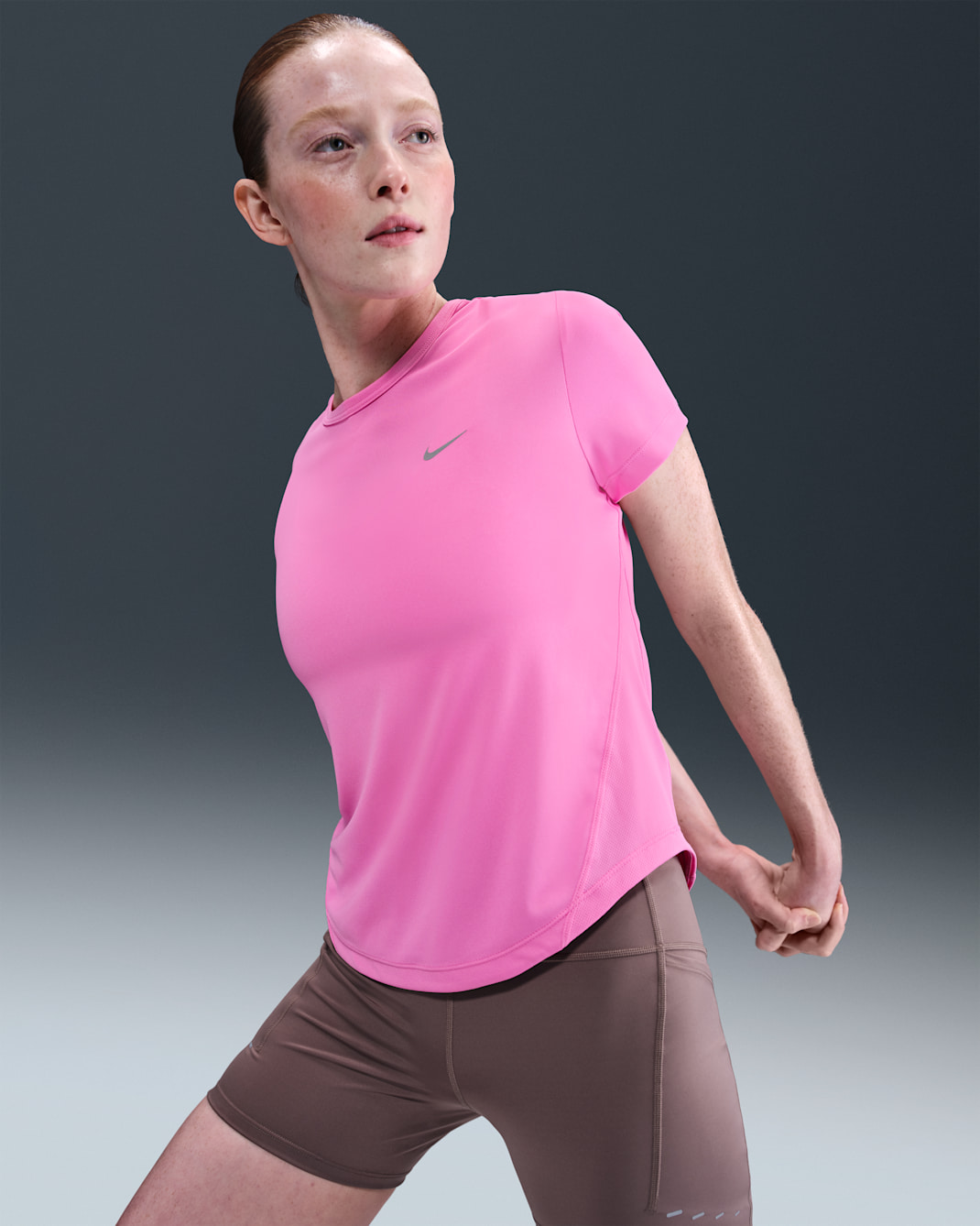 Nike Tempo Women's Dri-FIT Short-Sleeve Running Top - Playful Pink