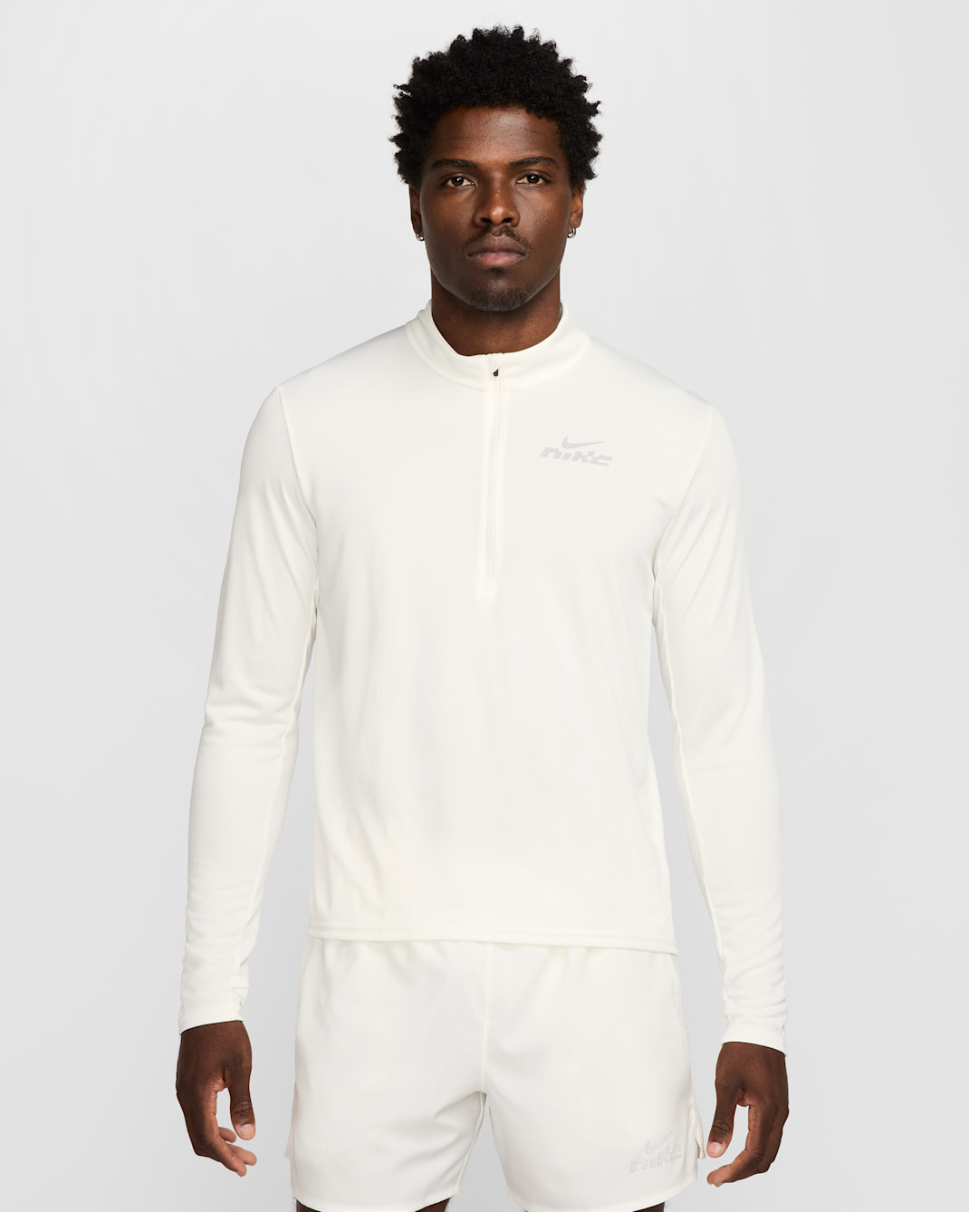 Playera de correr Dri-FIT de medio cierre para hombre Nike Pacer Flash - Vela