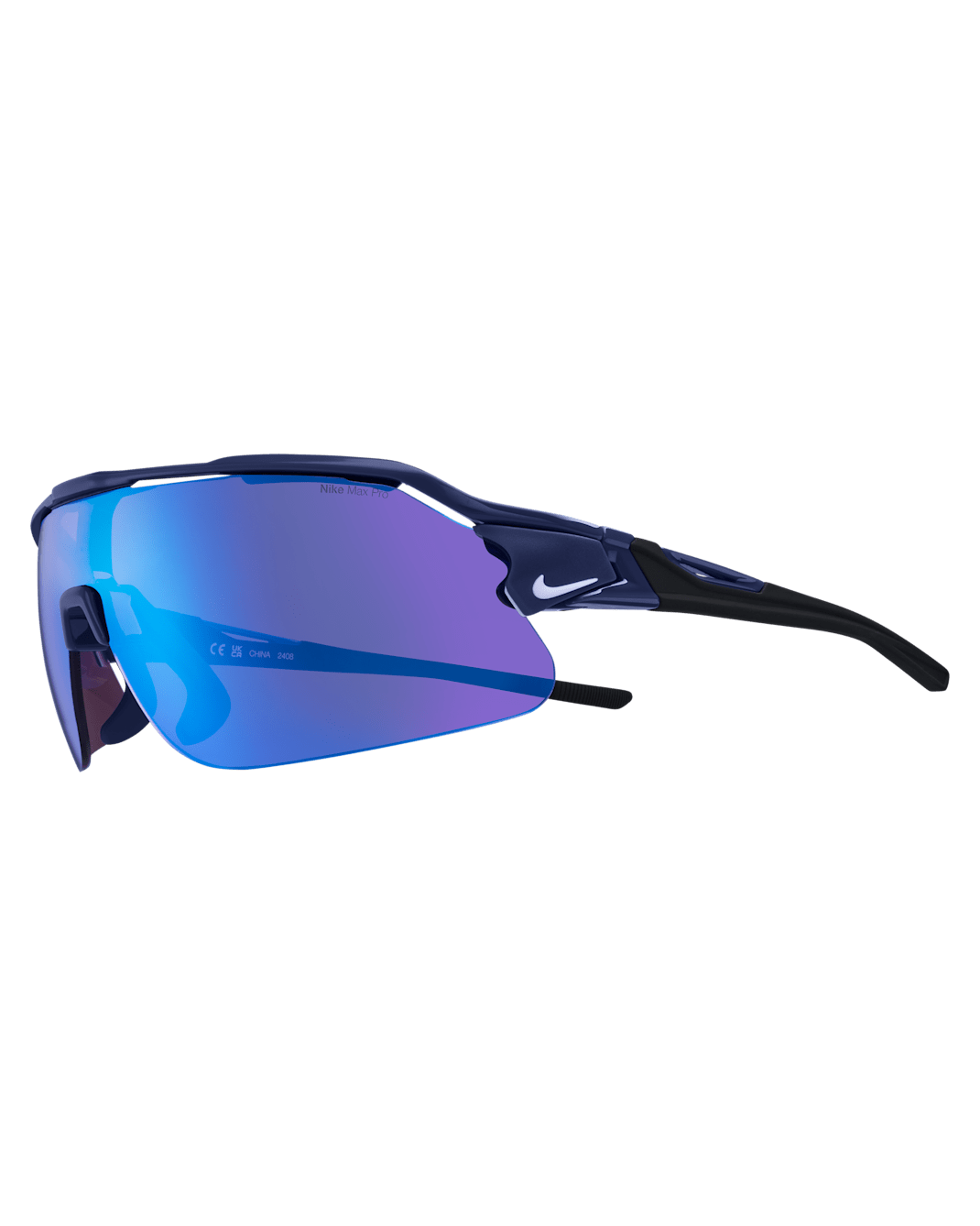 Lentes de sol con diseño avanzado Road Tint Nike Flyfree Shield - Azul marino medianoche
